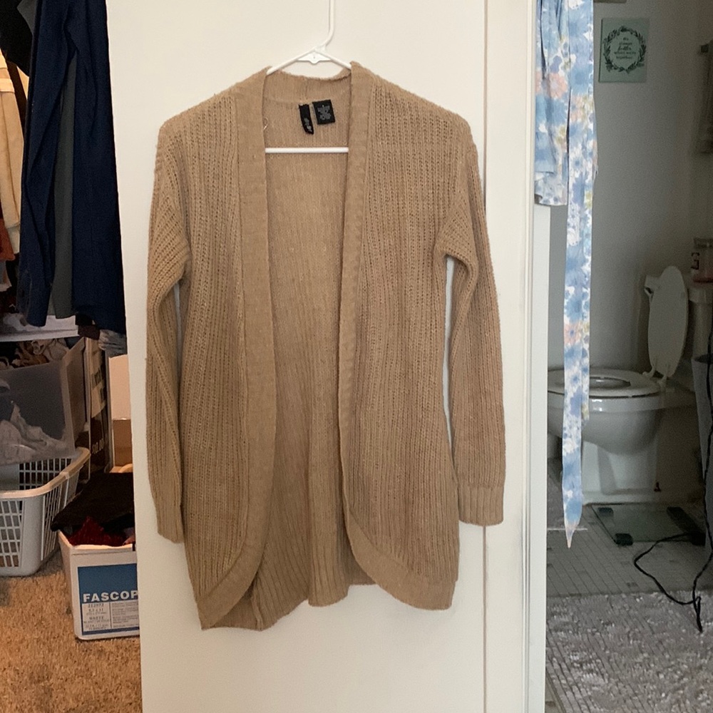Tan cardigan